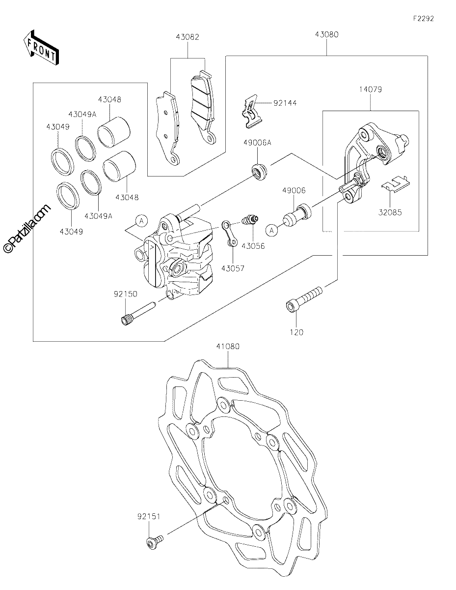 Diagrama de FRONT BRAKE