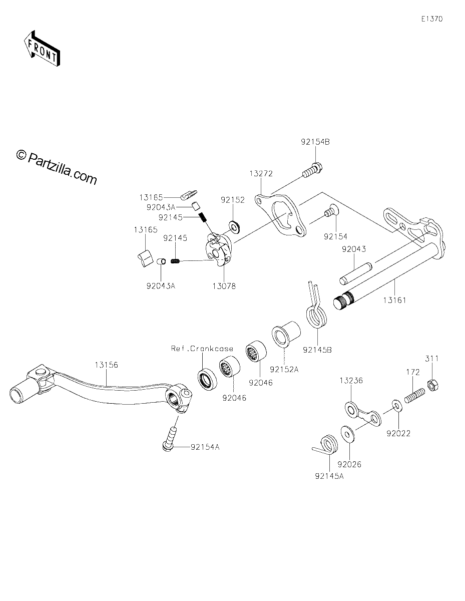 Diagrama de GEAR CHANGE MECHANISM
