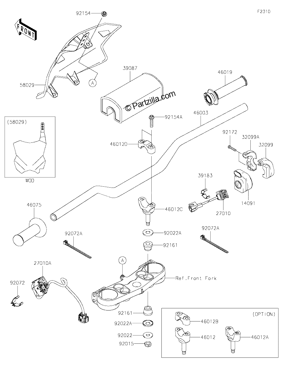 Diagrama de HANDLEBAR