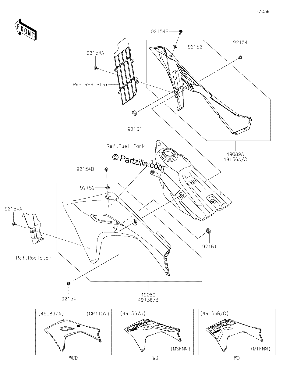 Diagrama de ENGINE SHROUDS