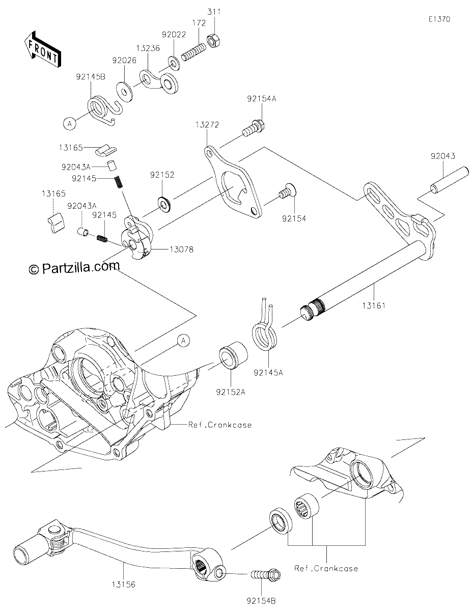 Diagrama de GEAR CHANGE MECHANISM