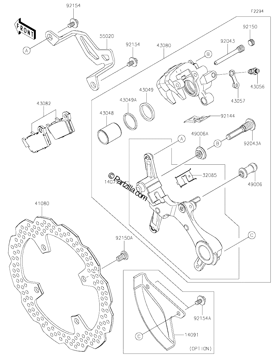 Diagrama de REAR BRAKE