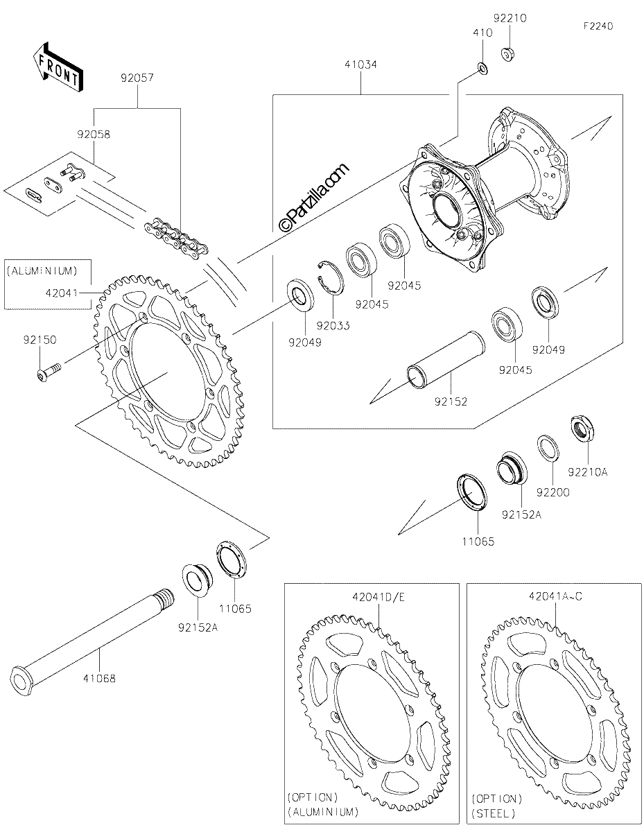 Diagrama de REAR HUB