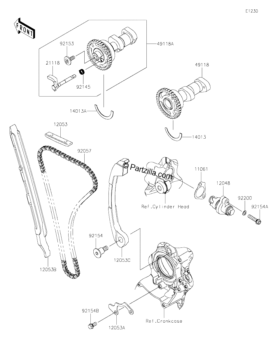 Diagrama de CAMSHAFT S TENSIONER