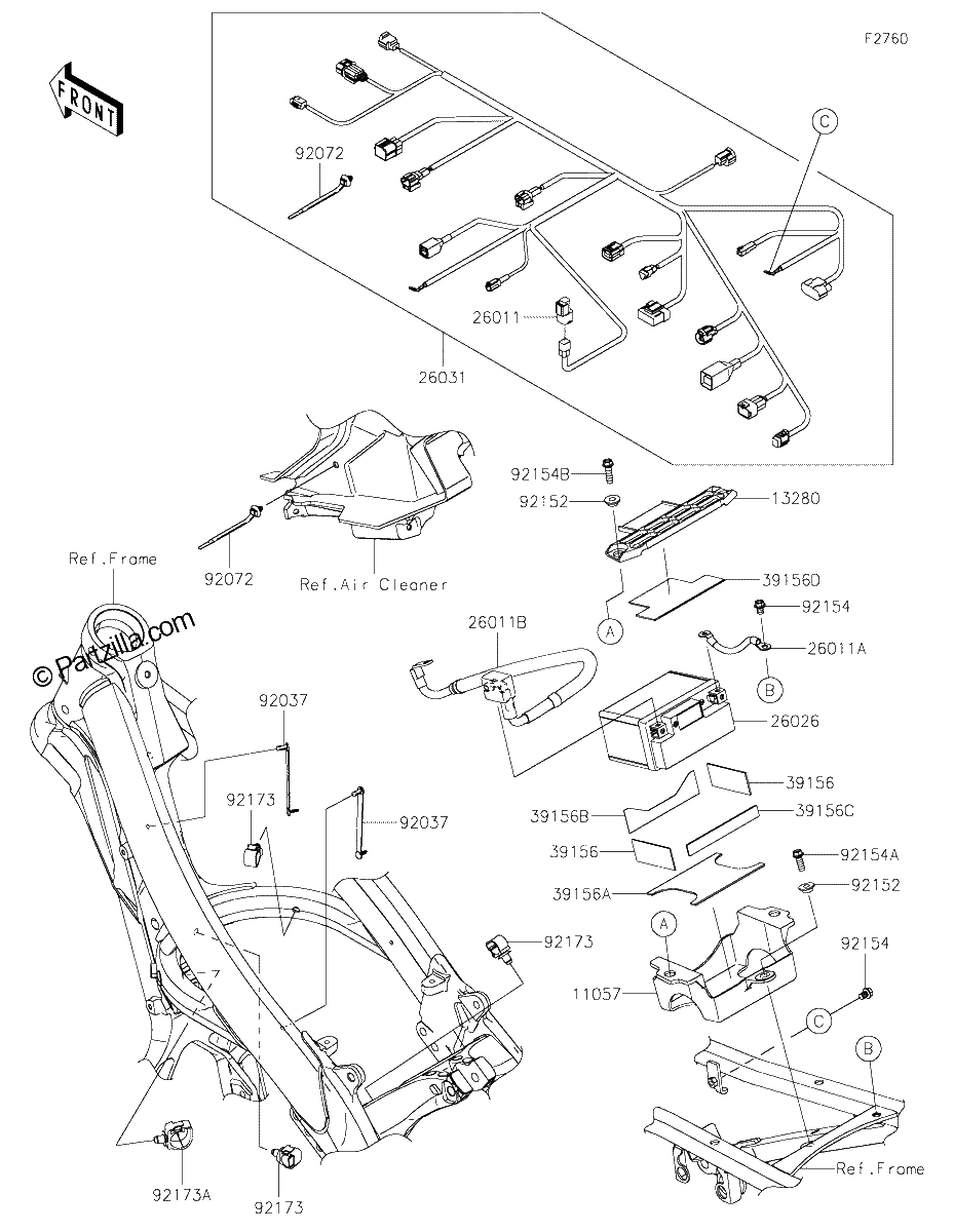 Diagrama de CHASSIS ELECTRICAL EQUIPMENT