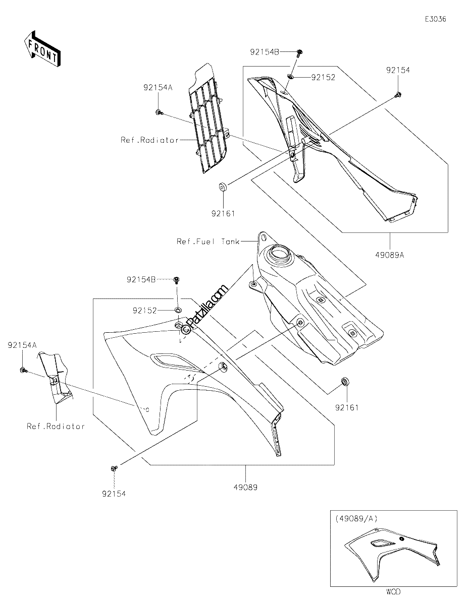 Diagrama de ENGINE SHROUDS