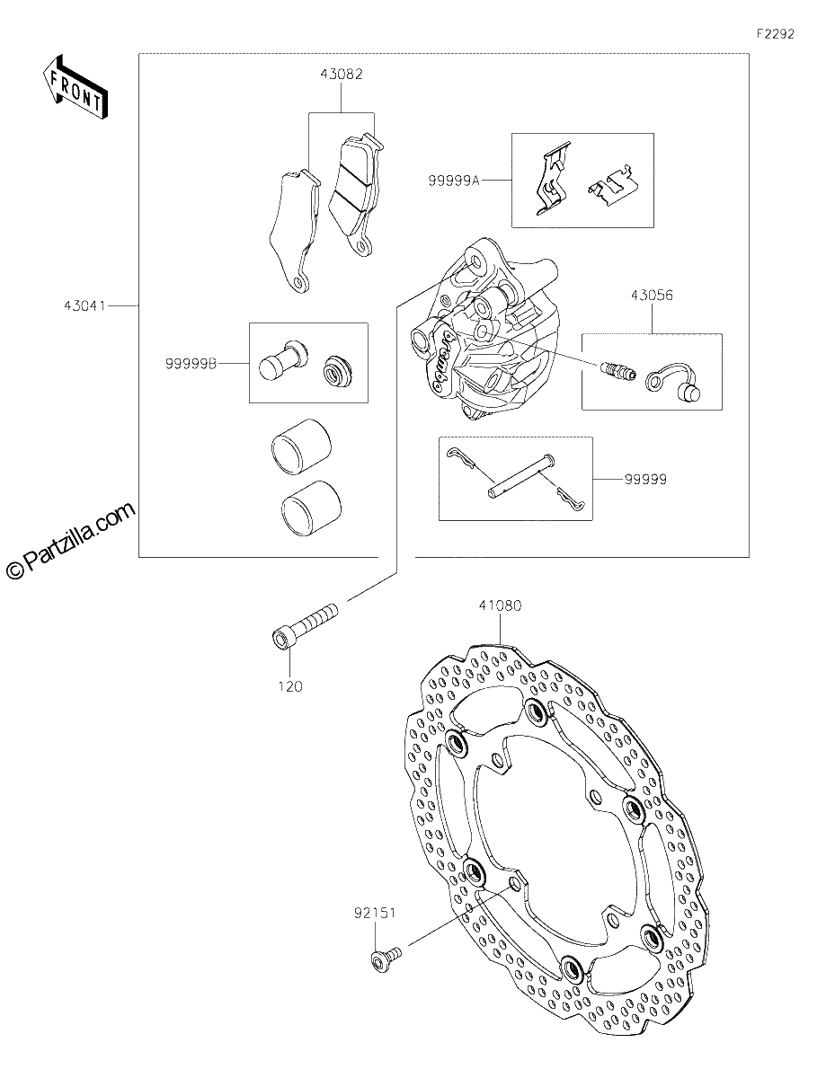 Diagrama de FRONT BRAKE