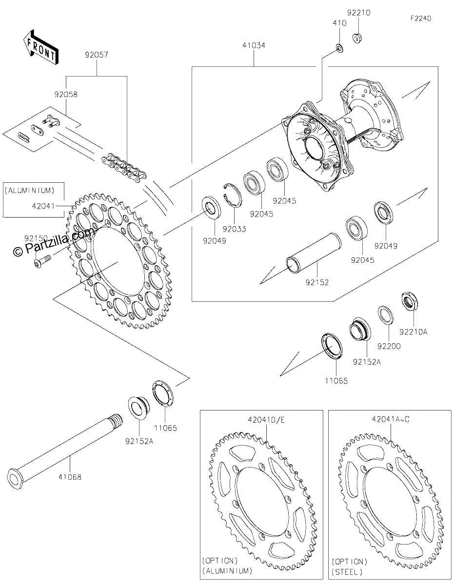 Diagrama de REAR HUB