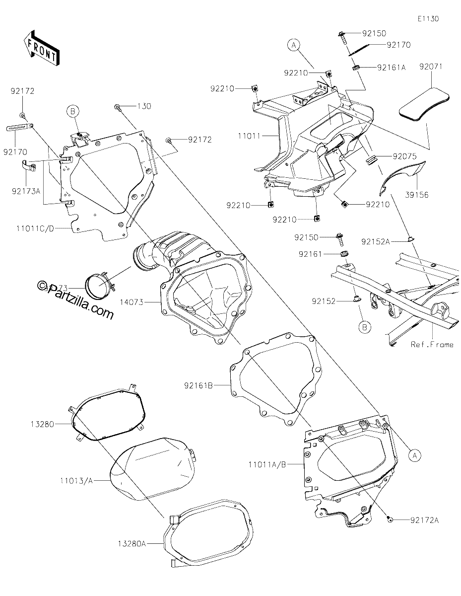 Diagrama de AIR CLEANER