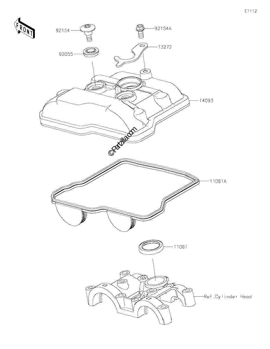 Diagrama de CYLINDER HEAD COVER