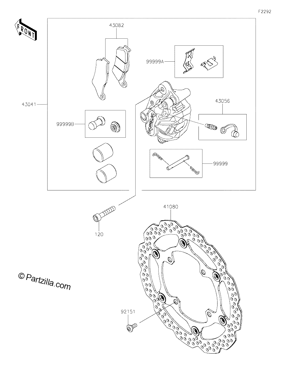 Diagrama de FRONT BRAKE