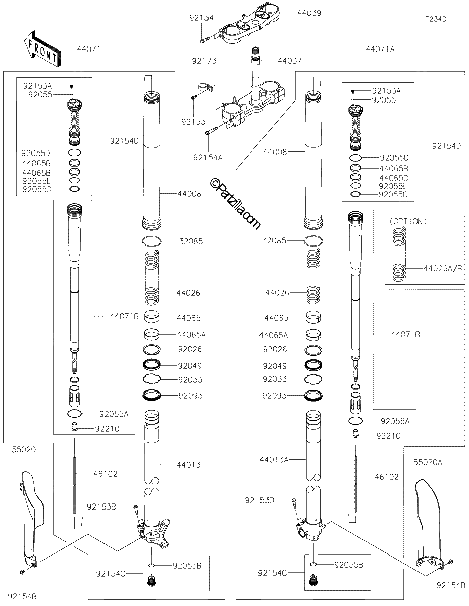 Diagrama de FRONT FORK