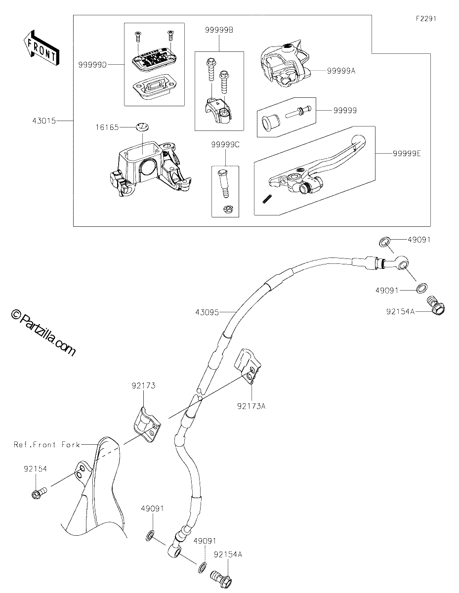 Diagrama de FRONT MASTER CYLINDER