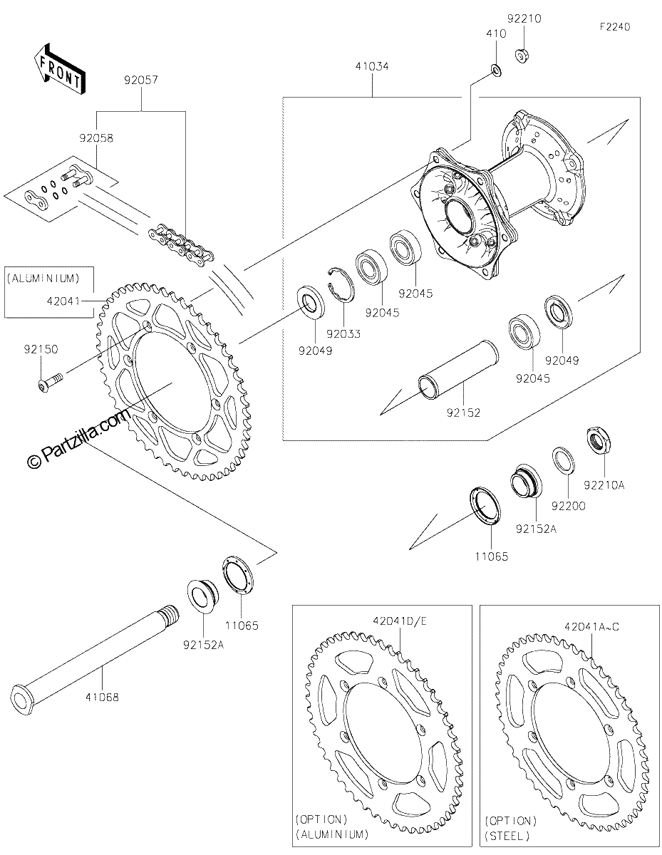 Diagrama de REAR HUB