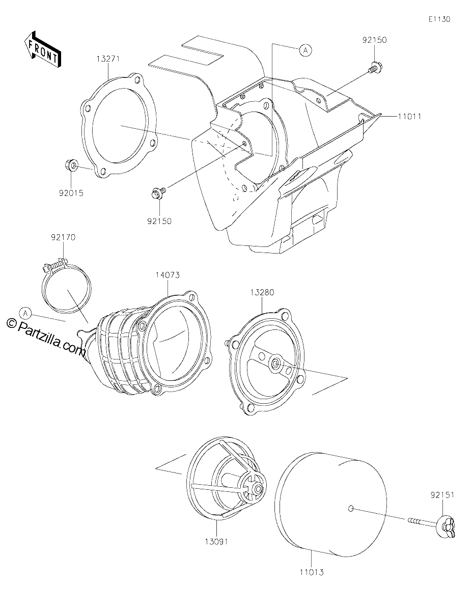 Diagrama de AIR CLEANER