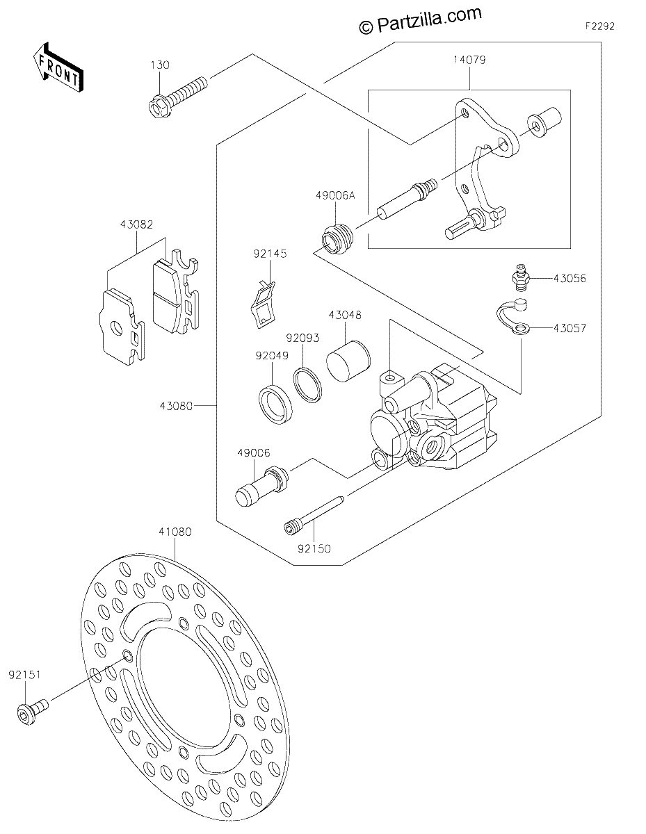 Diagrama de FRONT BRAKE