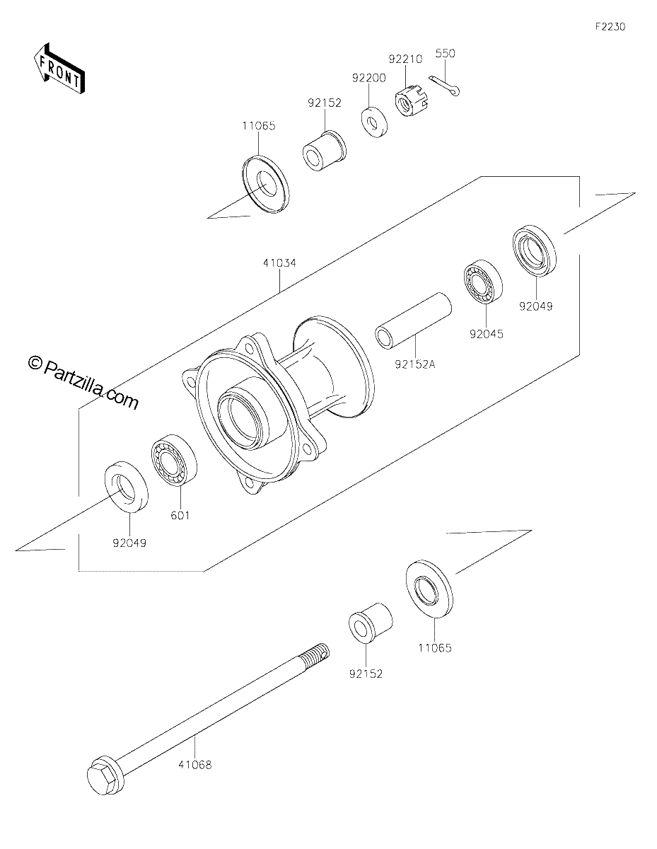 Diagrama de FRONT HUB