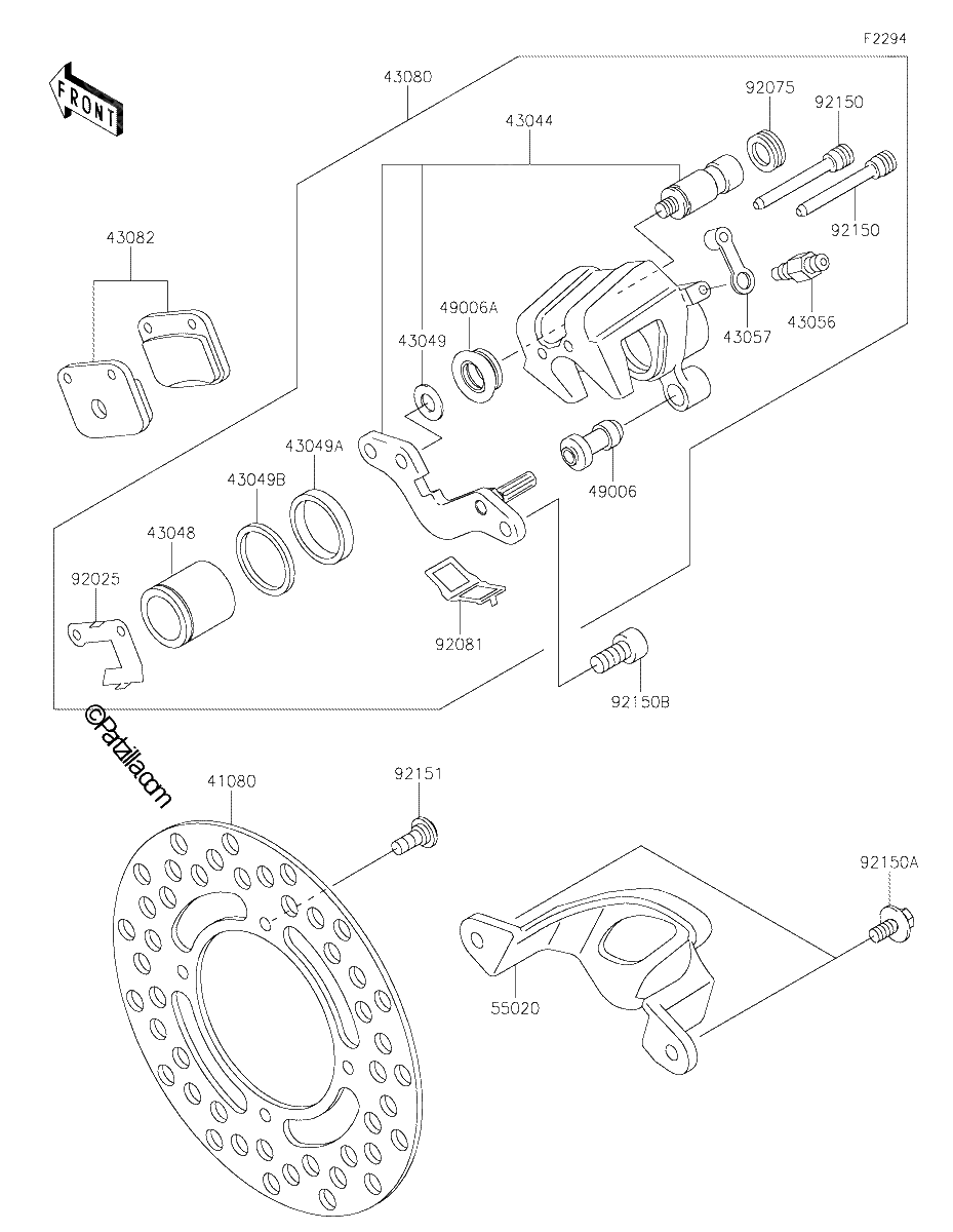 Diagrama de REAR BRAKE