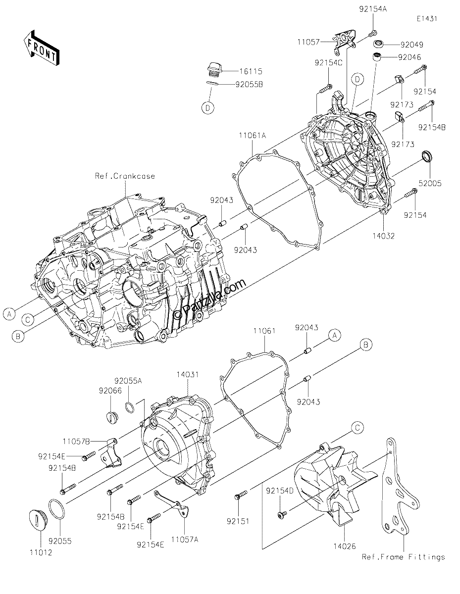 Diagrama de ENGINE COVER S
