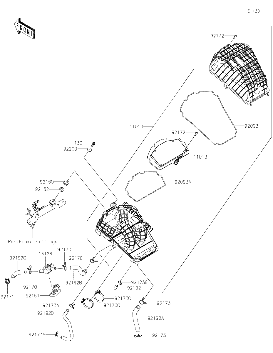 Diagrama de AIR CLEANER