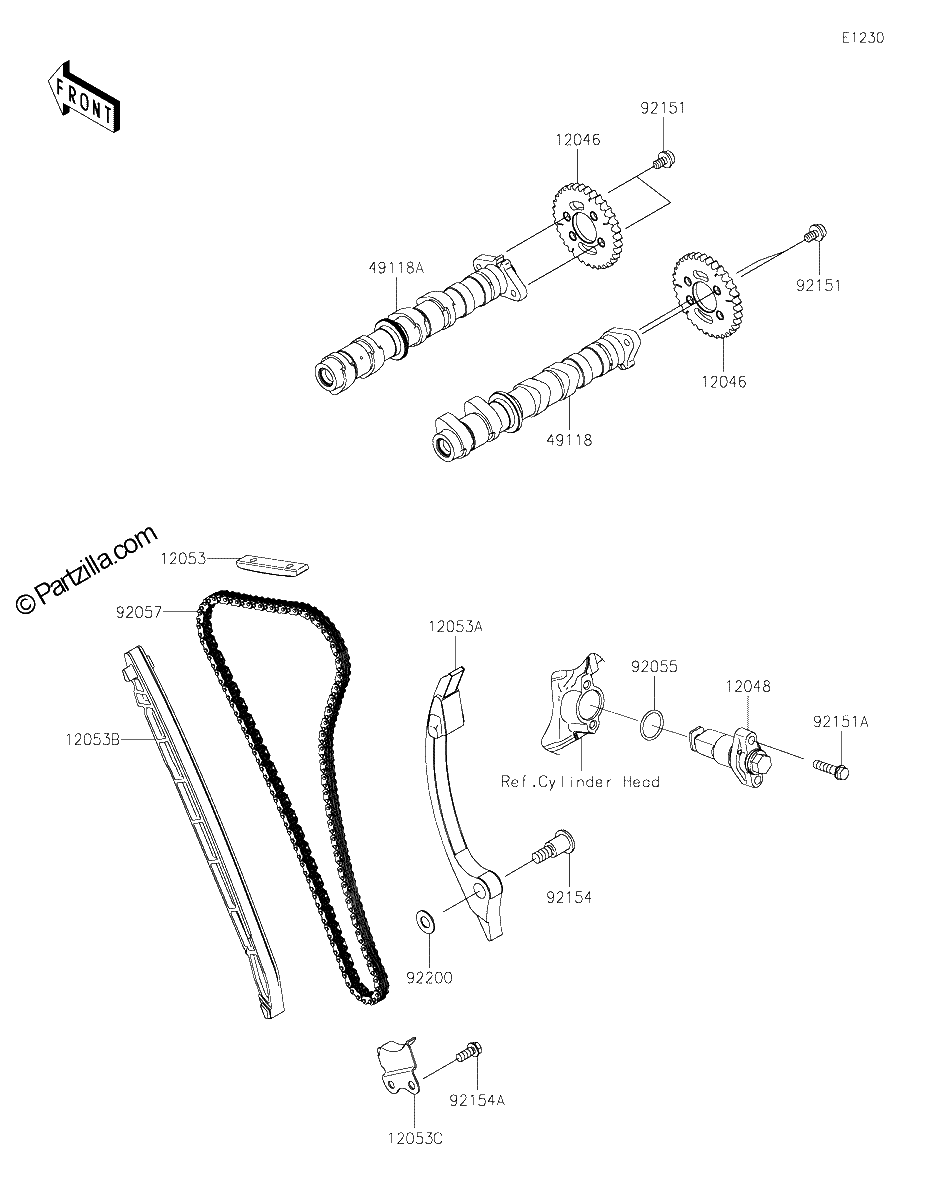 Diagrama de CAMSHAFT S TENSIONER
