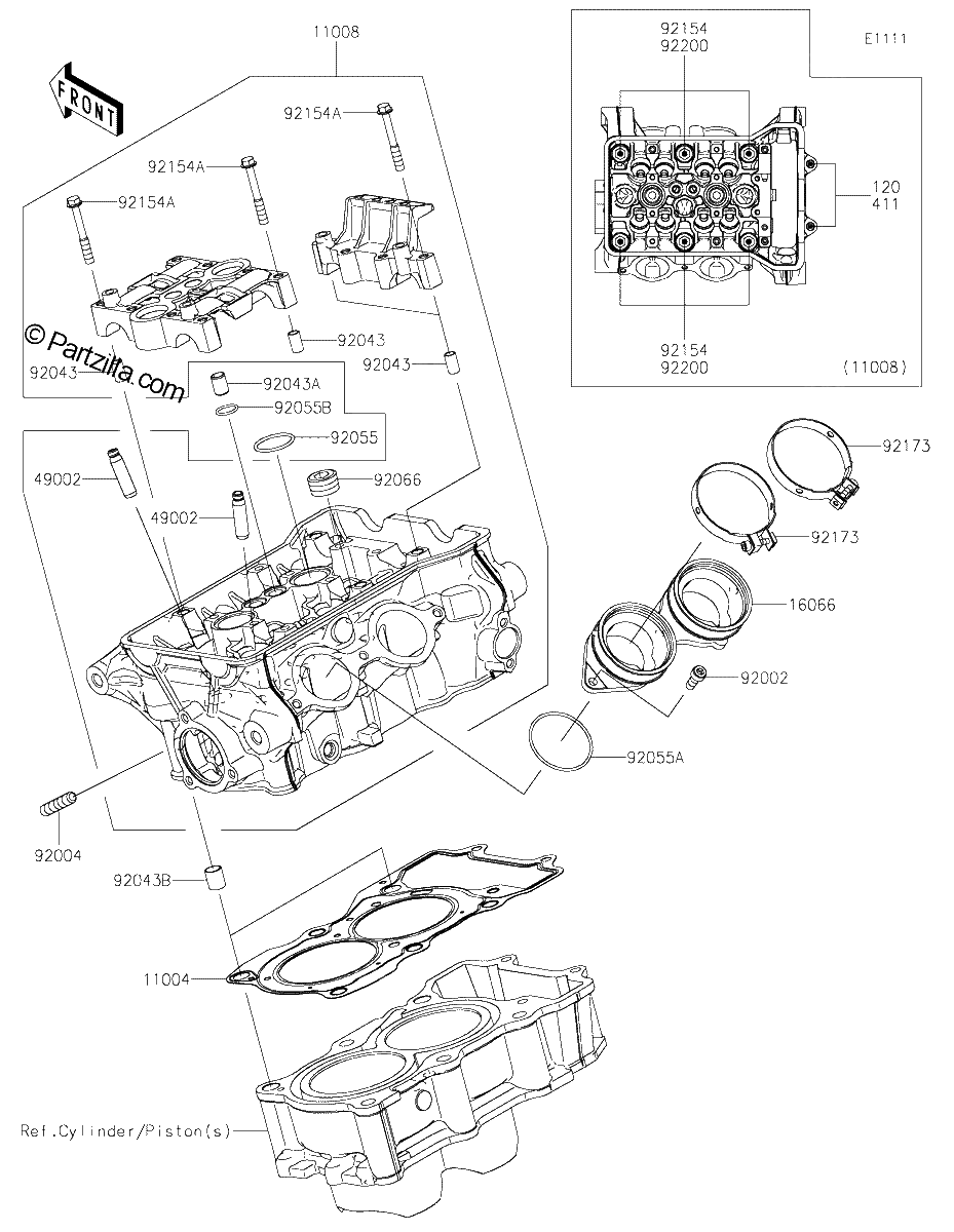 Diagrama de CYLINDER HEAD
