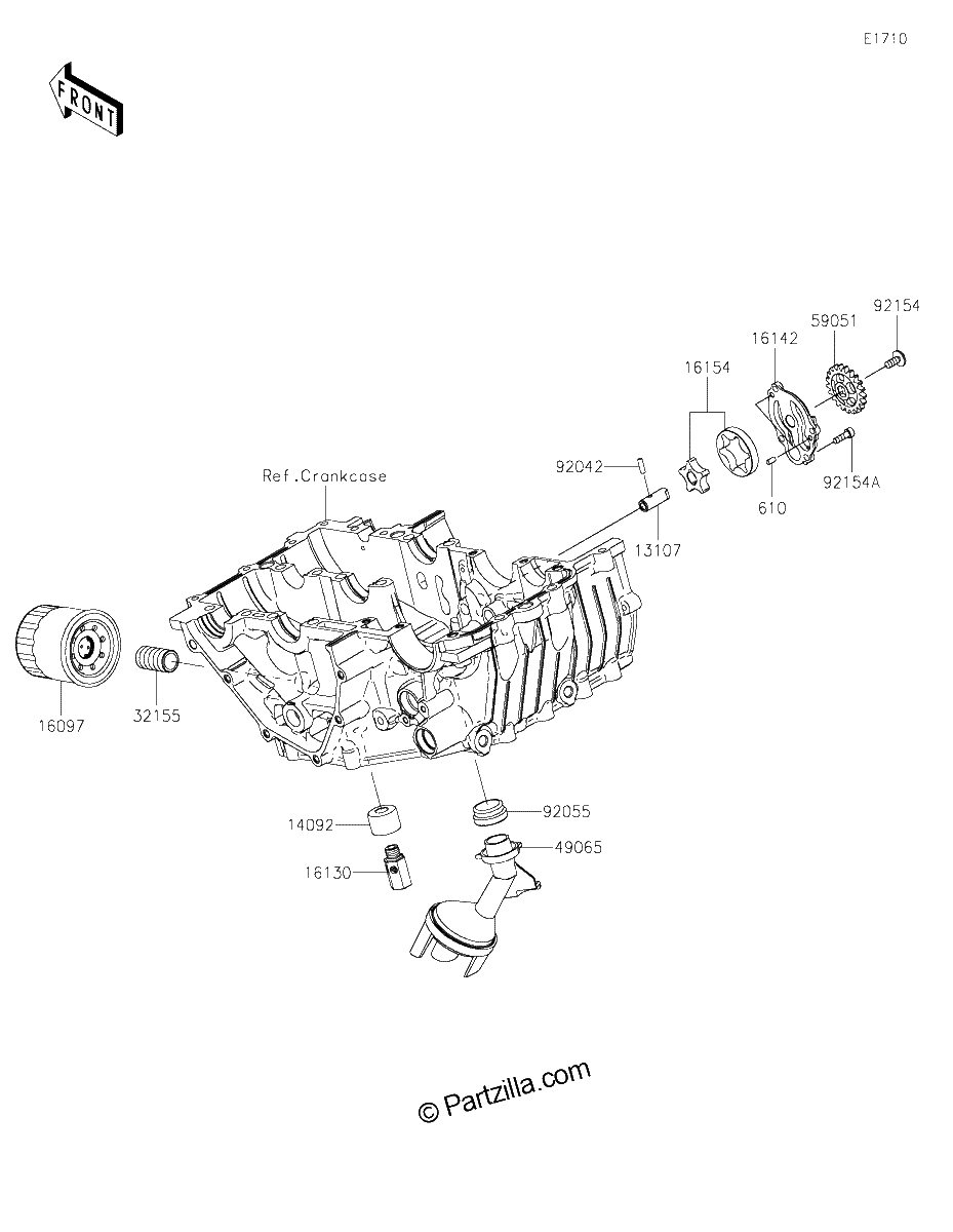 Diagrama de OIL PUMP OIL FILTER