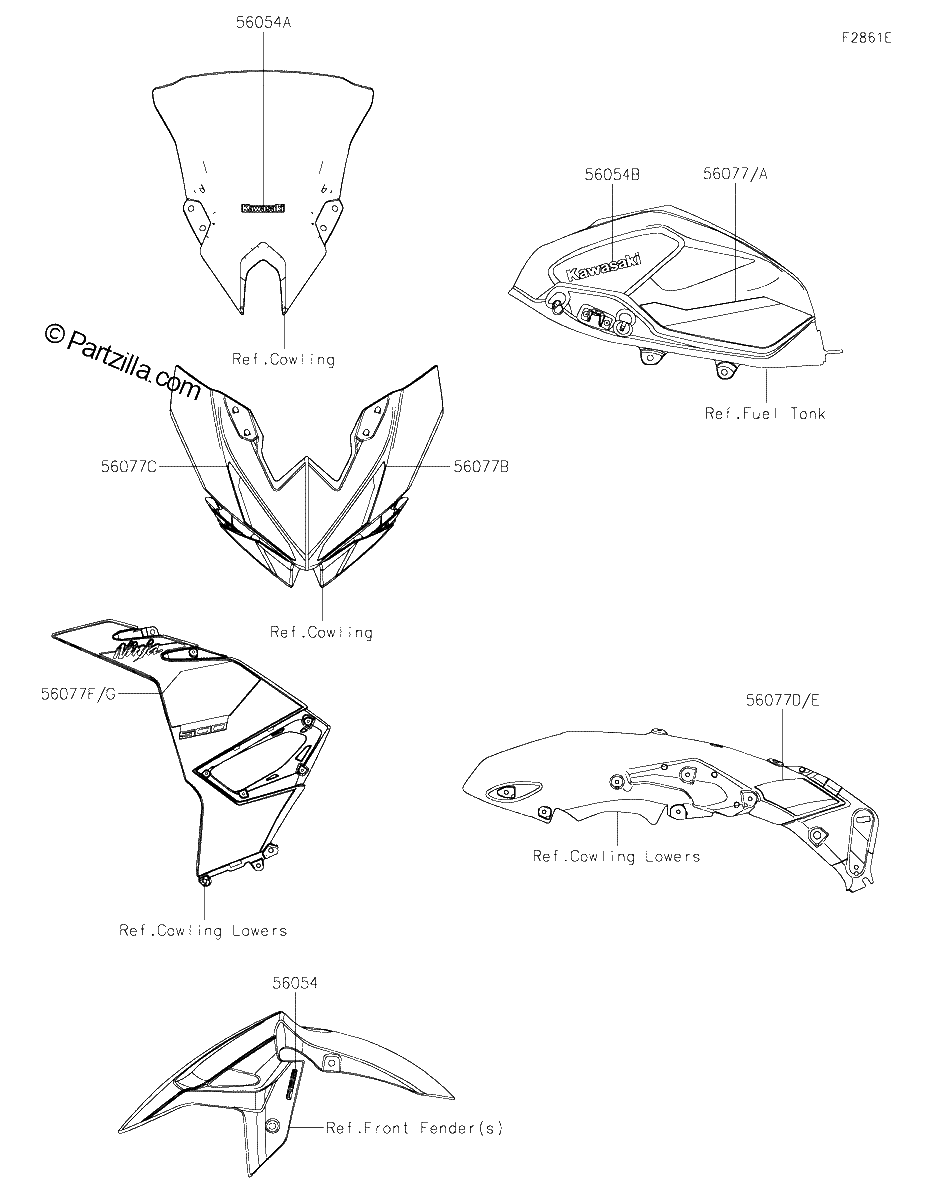 Diagrama de DECALS L GREEN JTFAN JTFAL