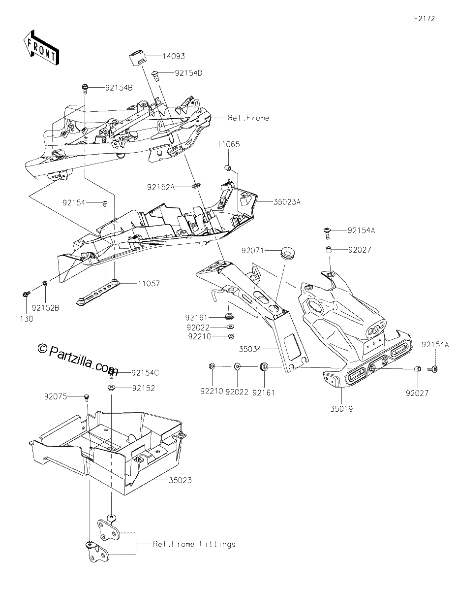 Diagrama de REAR FENDER S