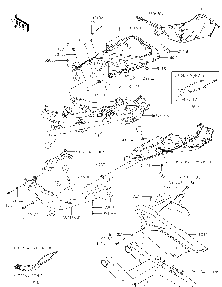 Diagrama de SIDE COVERS CHAIN COVER