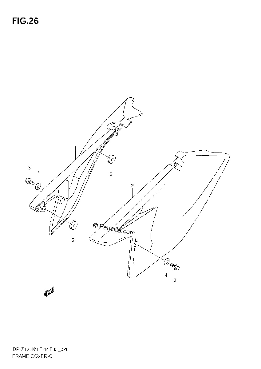Diagrama de FRAME COVER