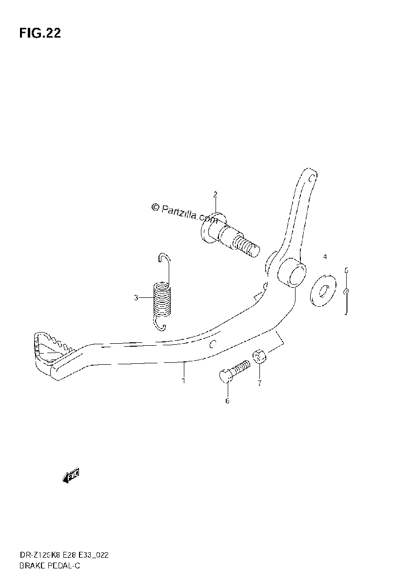 Diagrama de BRAKE PEDAL