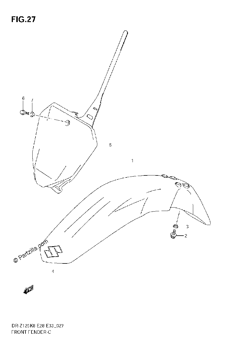 Diagrama de FRONT FENDER