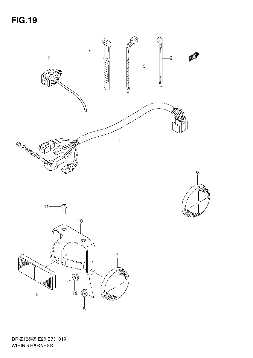 Diagrama de WIRING HARNESS