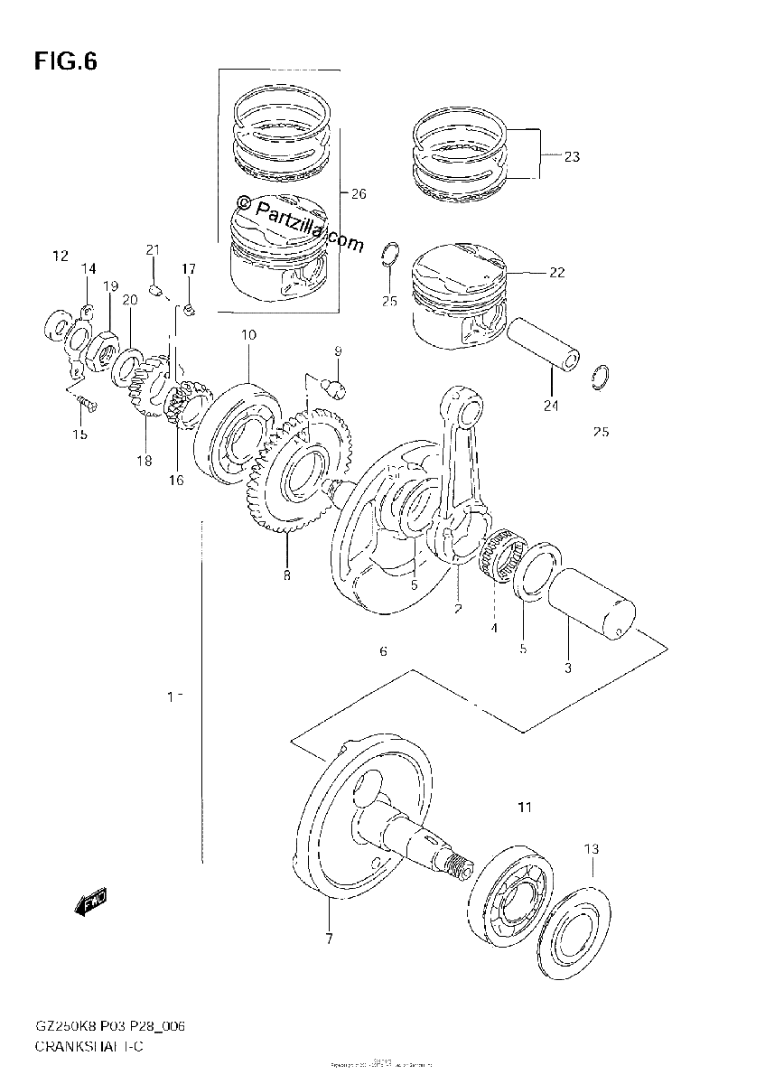 Diagrama de CRANKSHAFT