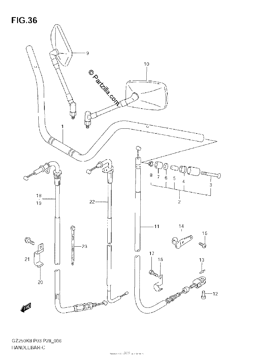 Diagrama de HANDLEBAR