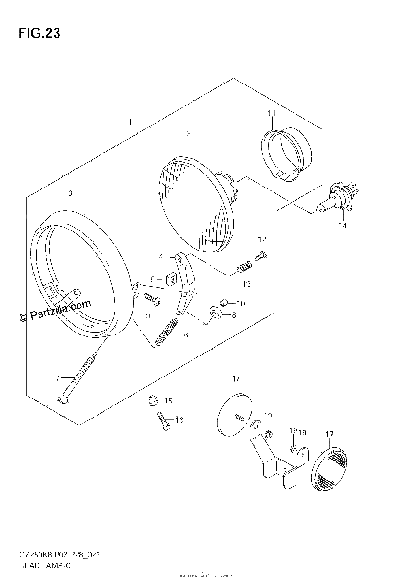 Diagrama de HEADLAMP