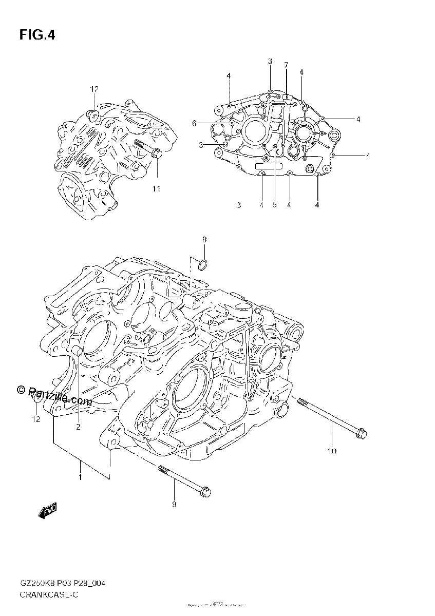 Diagrama de CRANKCASE