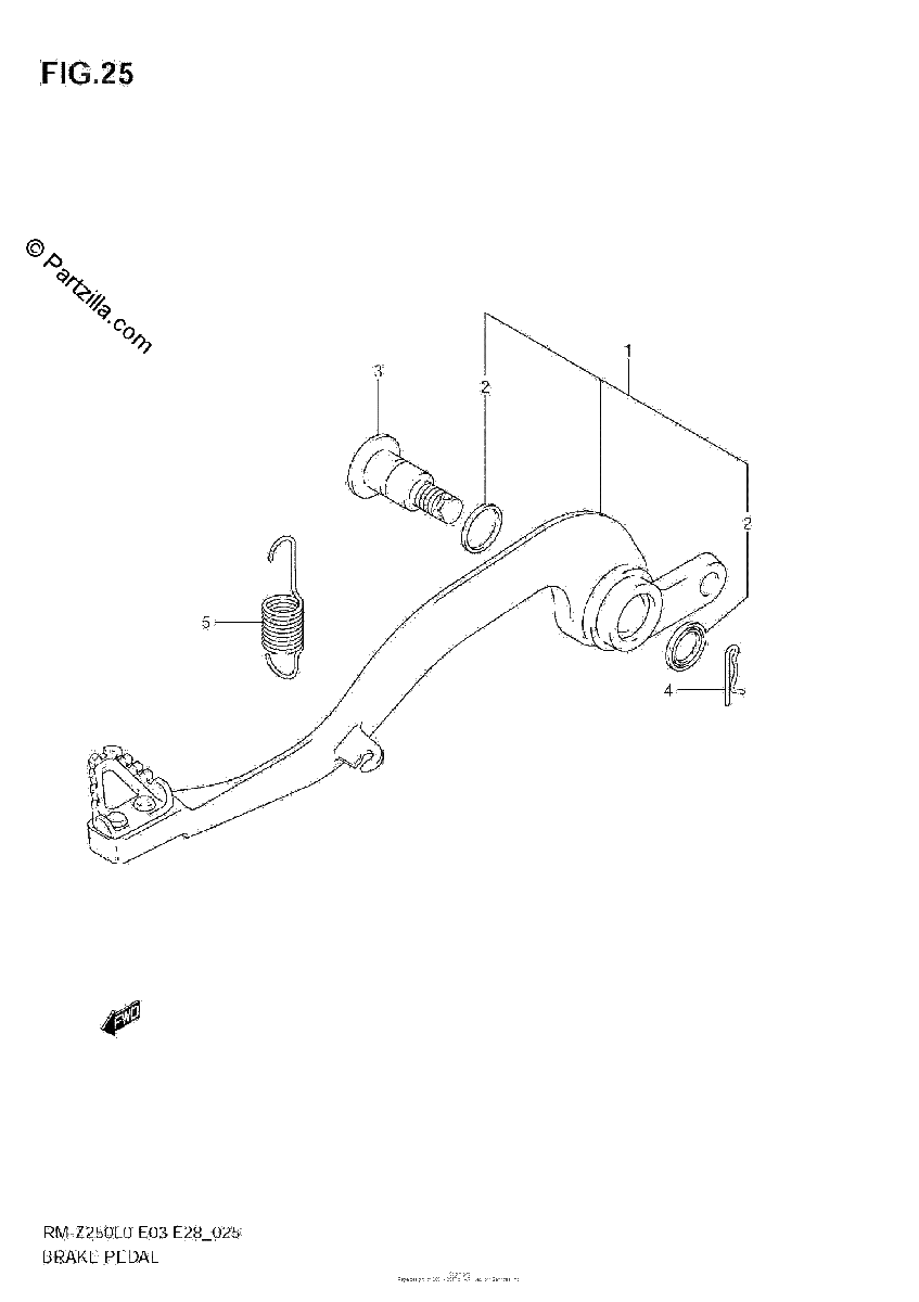 Diagrama de BRAKE PEDAL