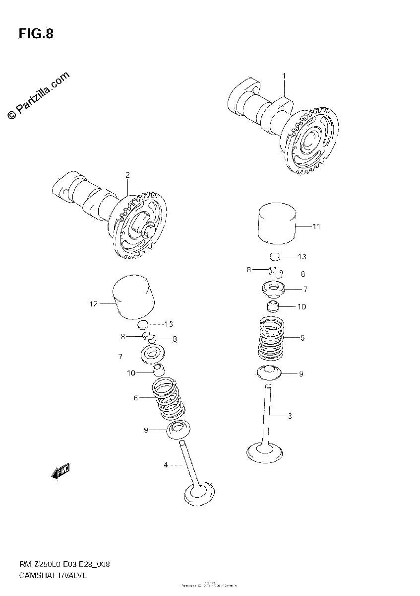 Diagrama de CAMSHAFT VALVE