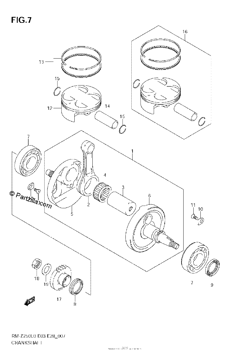 Diagrama de CRANKSHAFT