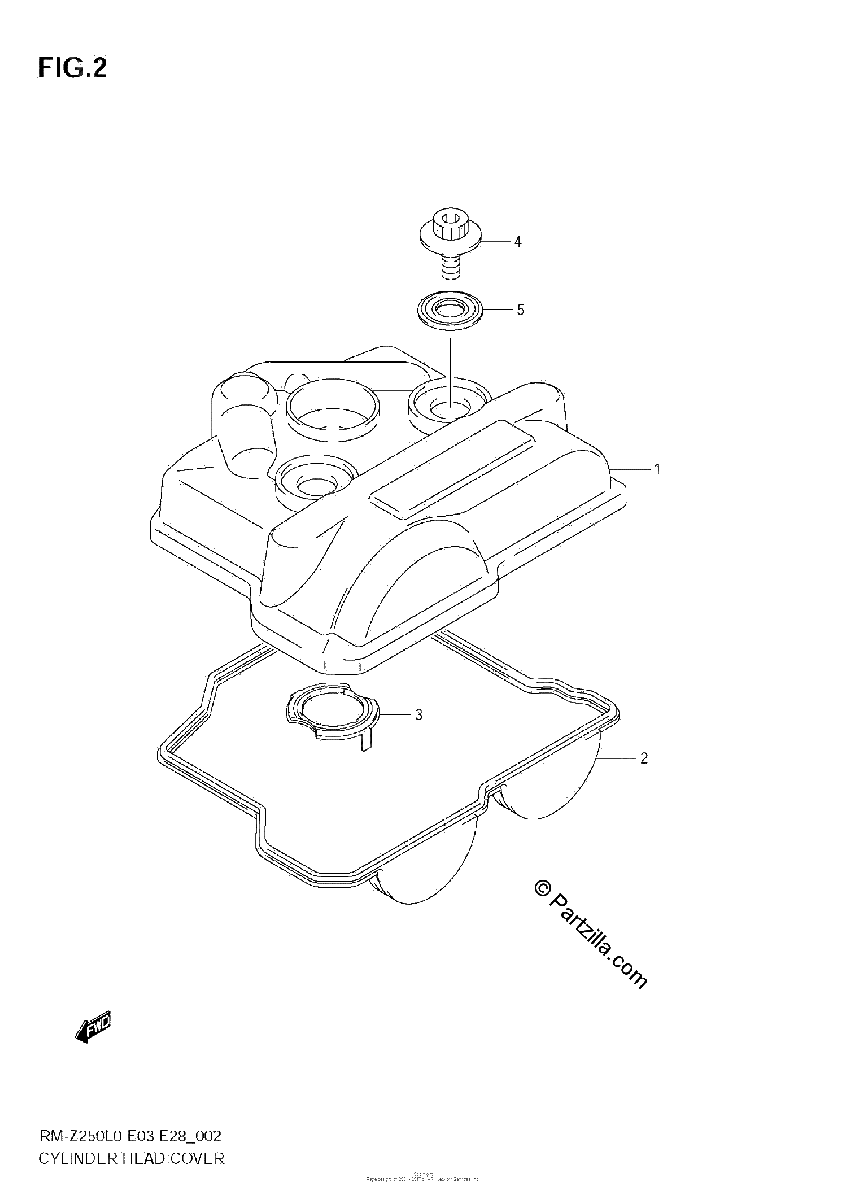 Diagrama de CYLINDER HEAD COVER