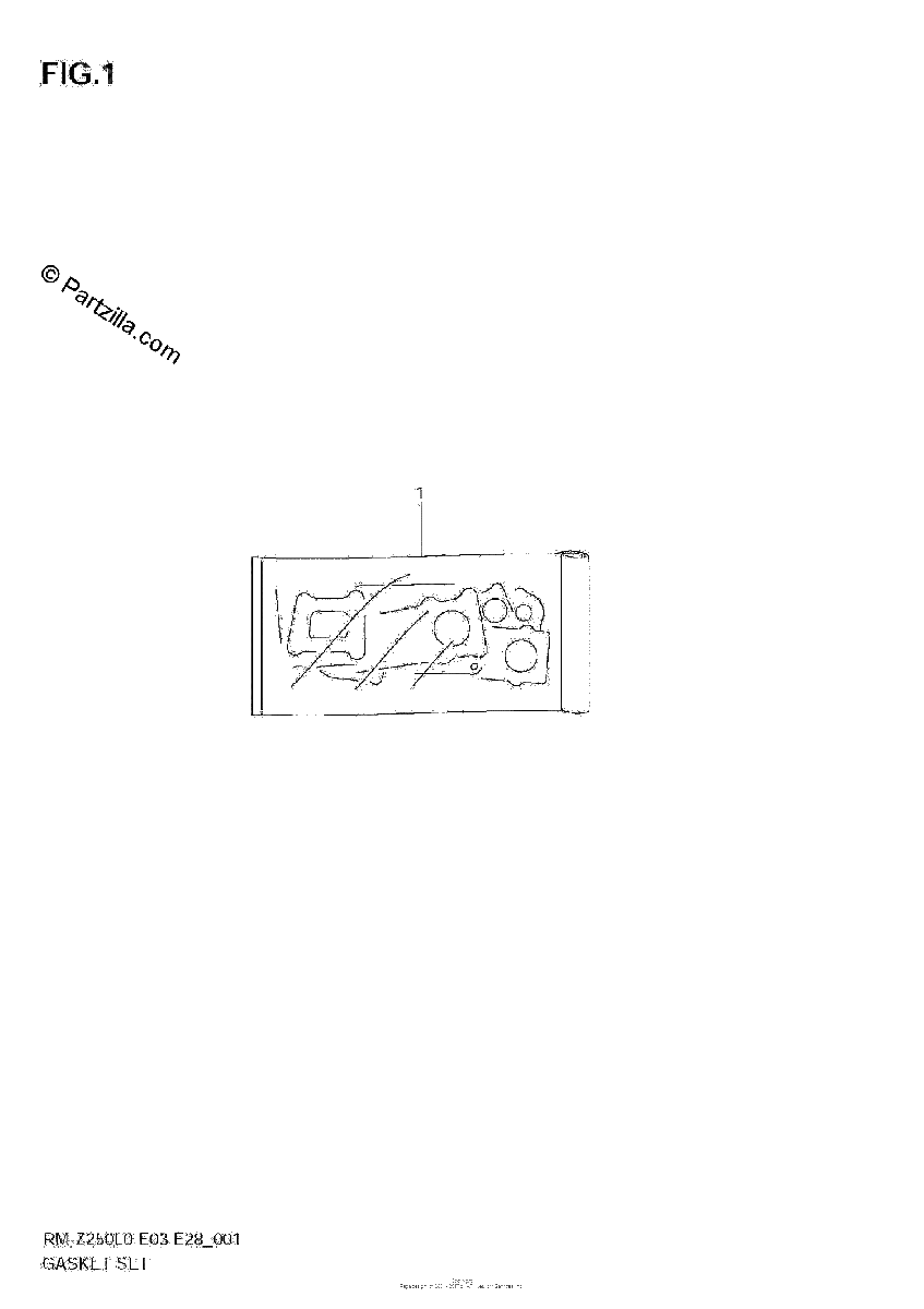Diagrama de GASKET SET