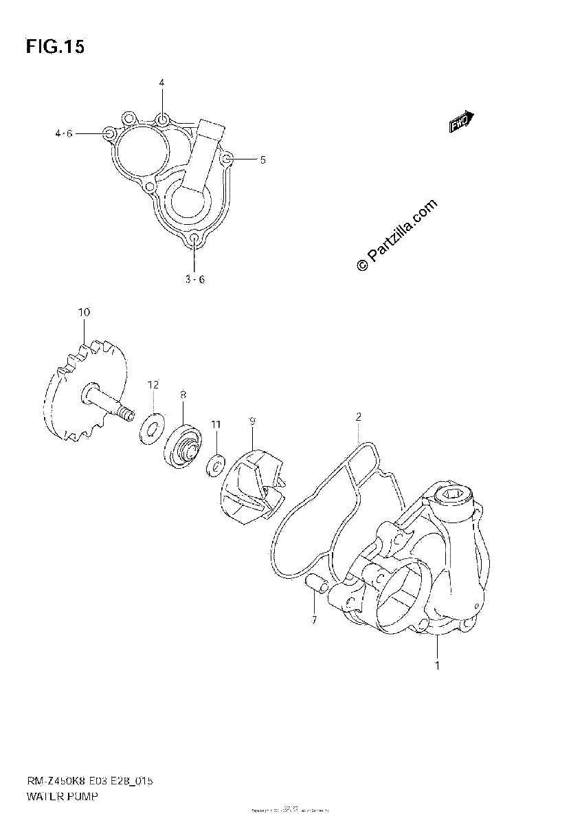 Diagrama de WATER PUMP