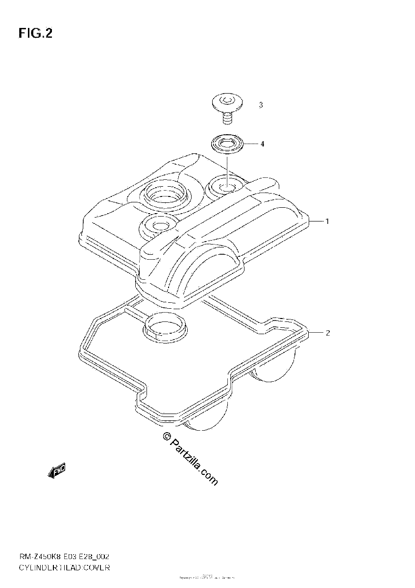 Diagrama de CYLINDER HEAD COVER