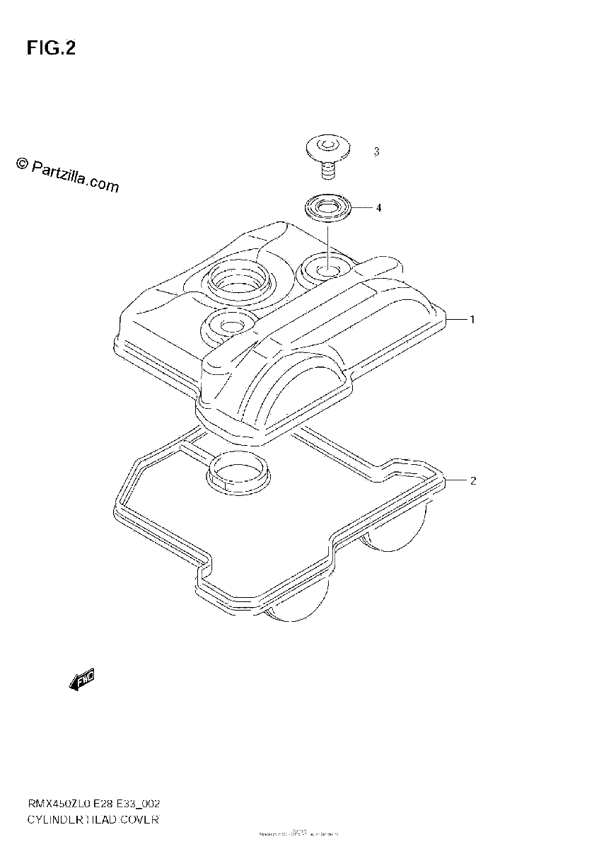 Diagrama de CYLINDER HEAD COVER