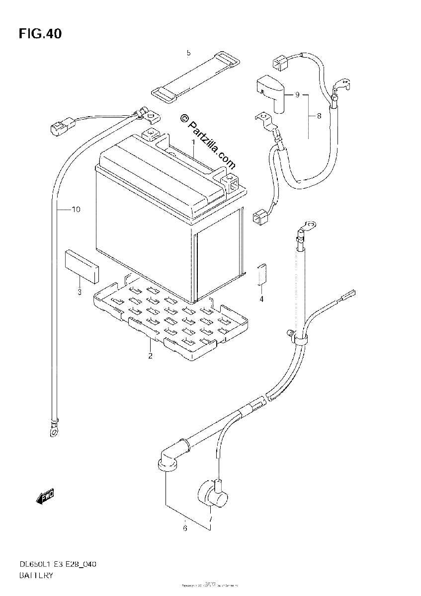 Diagrama de BATTERY DL650A L1 E3