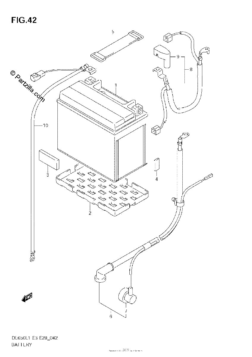 Diagrama de BATTERY DL650A L1 E33