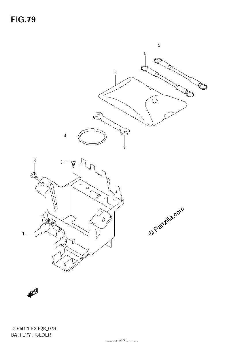 Diagrama de BATTERY HOLDER