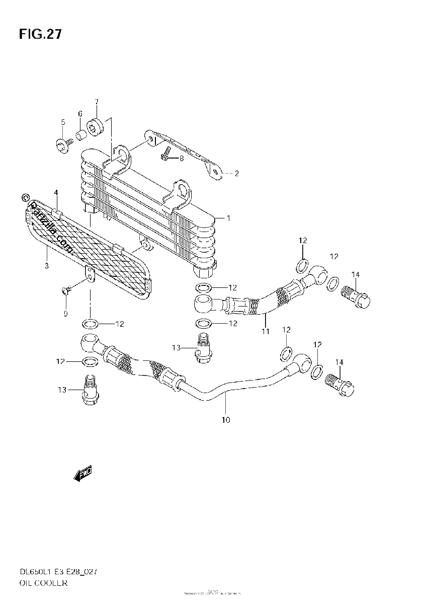 Diagrama de OIL COOLER